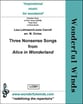 Three Nonsense Songs from Alice in Wonderland for Flute Sextet and SATB Voices cover